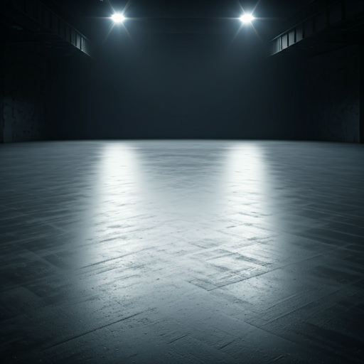 Clean, professionally prepared concrete floor showing the uniform scratch pattern from mechanical diamond grinding.